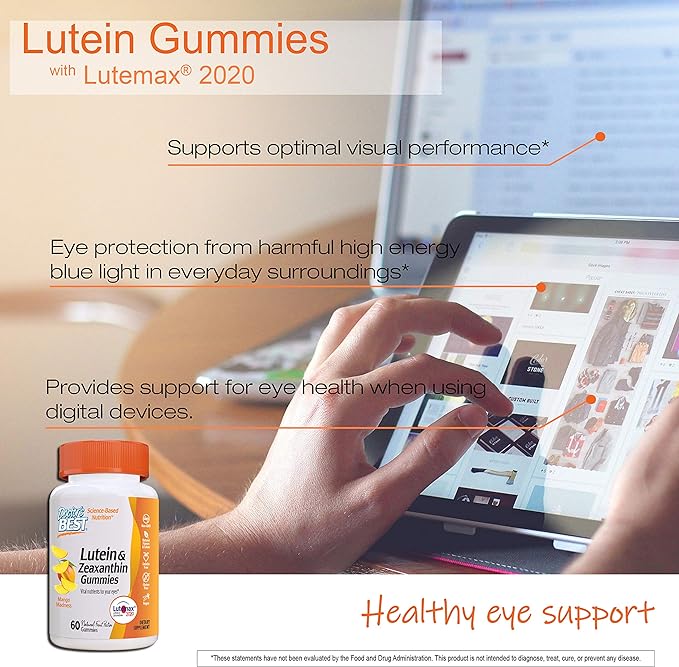 Doctor's BEST Lutein Gummies with Lutemax 2020, 60 60 Ct,