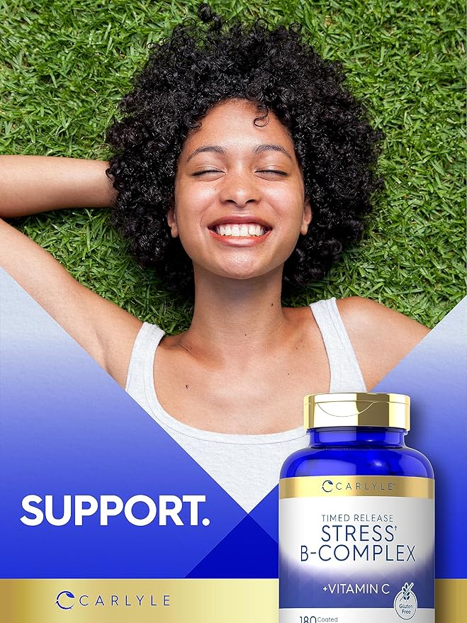 Carlyle Stress B-Complex Vitamin Supplement 180 Caplets