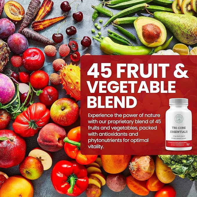 Tri-Core Essentials - 3 A Day 45 Fruits 180 Tablets