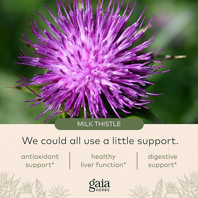 Gaia Herbs Milk Thistle 60 Vegan (20-Day Supply)