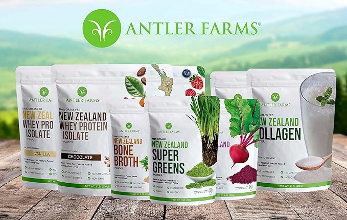 Antler Farms - 100% Pure Organic 180 Capsules, 500mg - 10% Min.