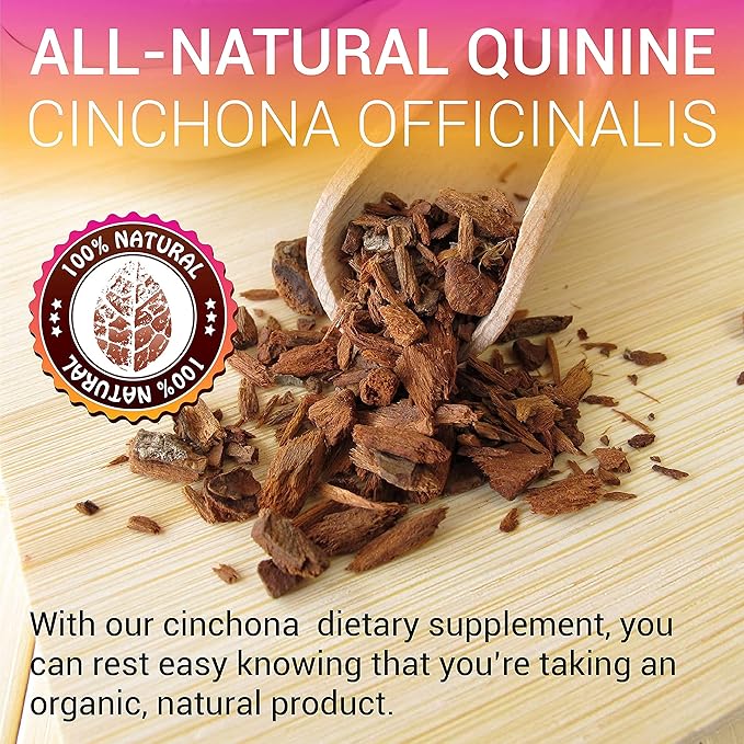 Quinine Liquid Extract Cinchona Officinalis Bark (100 Capsules)