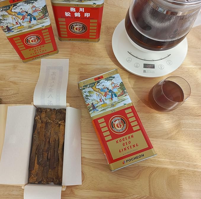 Pocheon 300g Korean Canned Dried Panax 19 Roots 6 Years 300-30, Natural