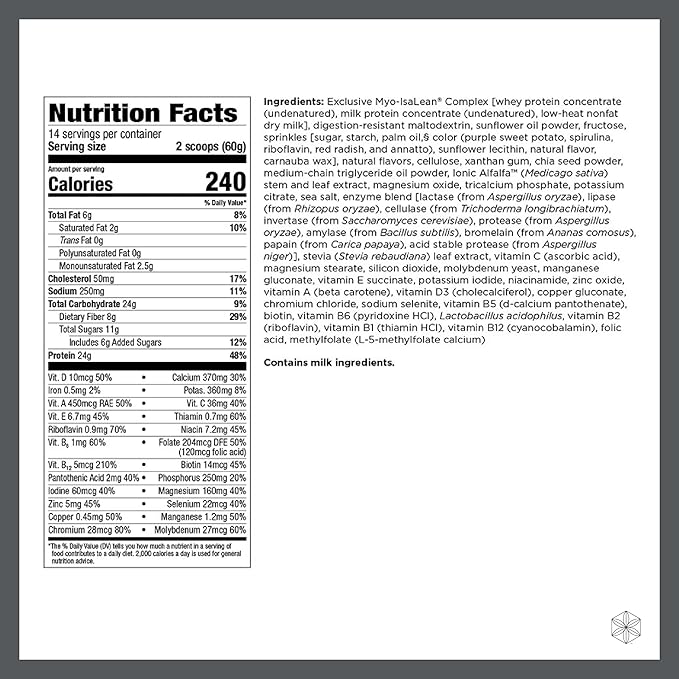 Isagenix IsaLean Shake 23 Vitamins 29.6 Oz (14 Servings)