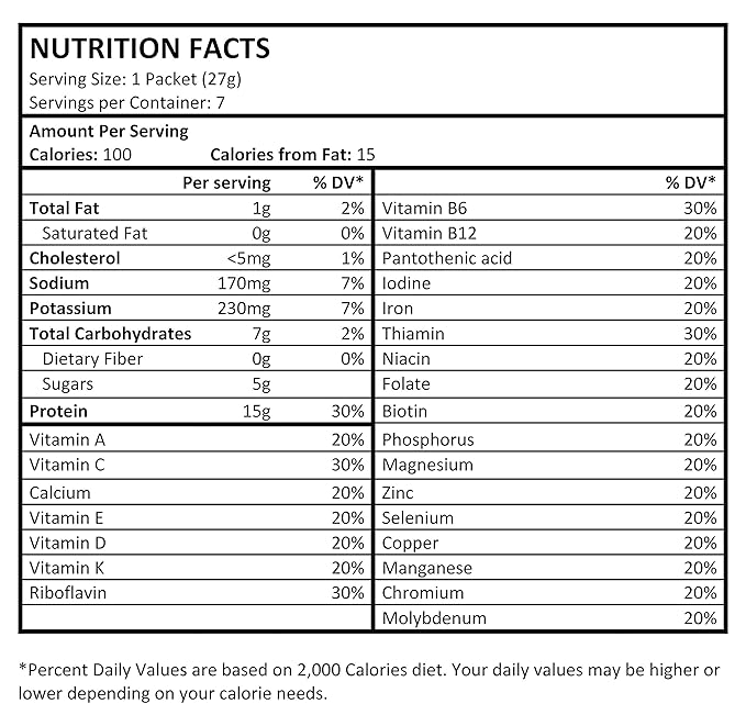High Protein Meal Replacement Shake
