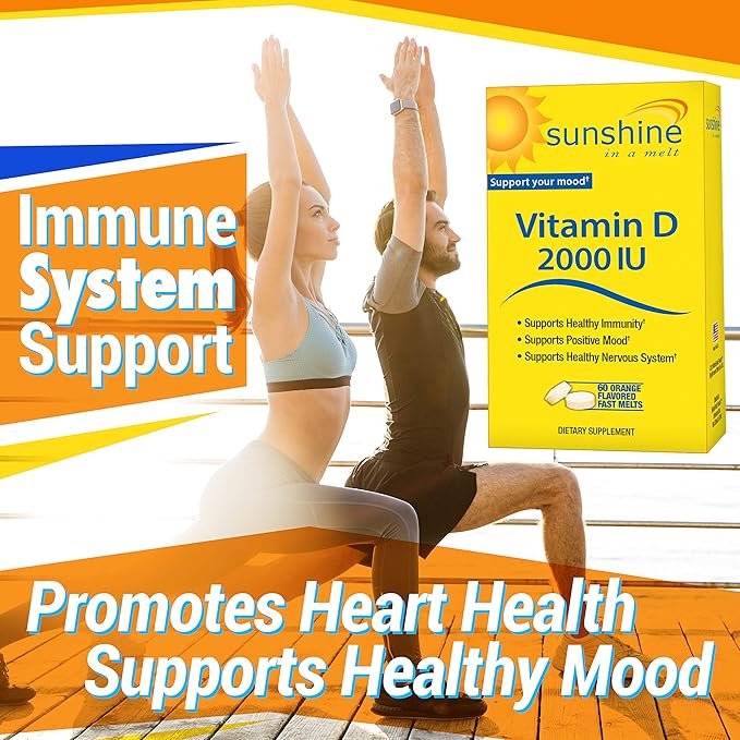 Sunshine Vitamin D 2,000 IU Quick 60 Servings
