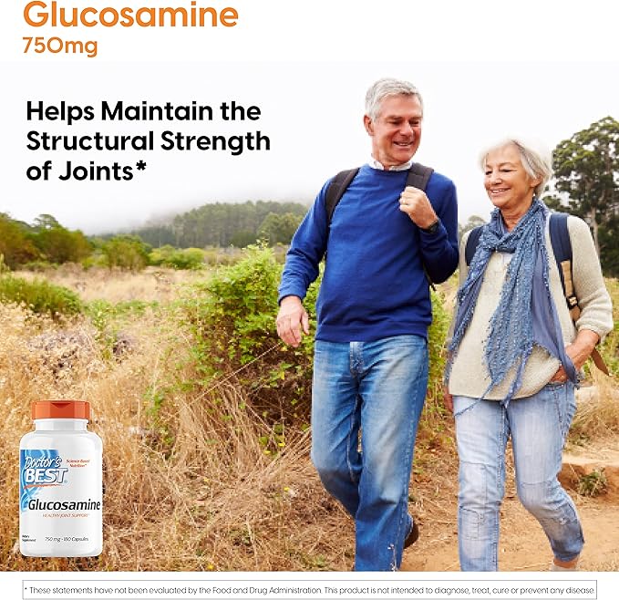 Doctor's Best Glucosamine, Non-GMO, Gluten & 750 mg, 180 Count
