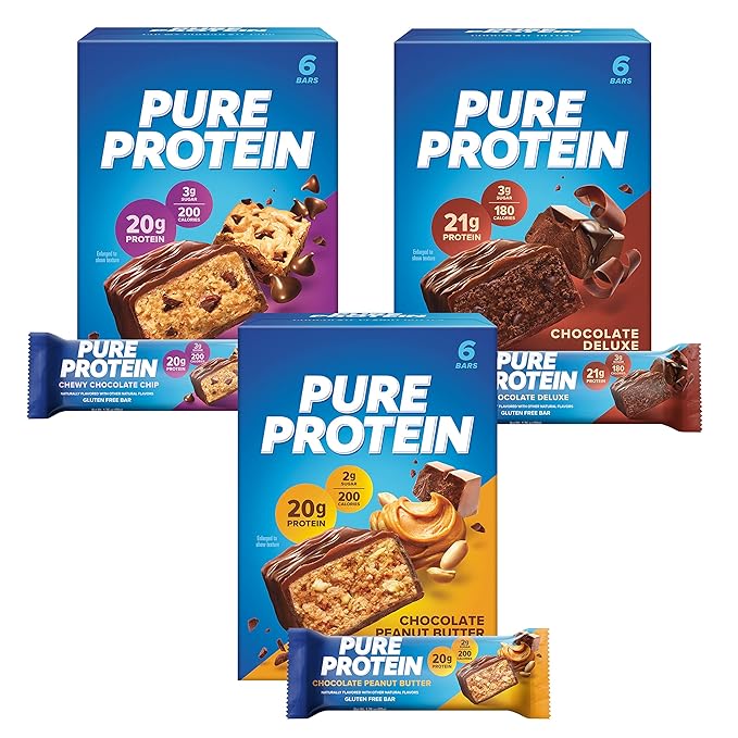 Pure Protein Bars Variety Pack 18 Bars 12 Bars,