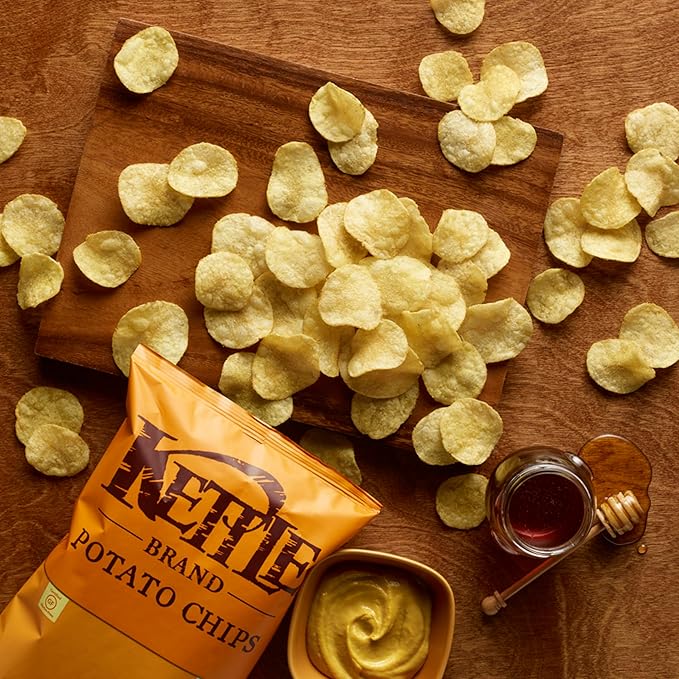 Kettle Brand Potato Chips, Honey Dijon Kettle Chips, Snack Bag, 2 Oz (Pack of 6)