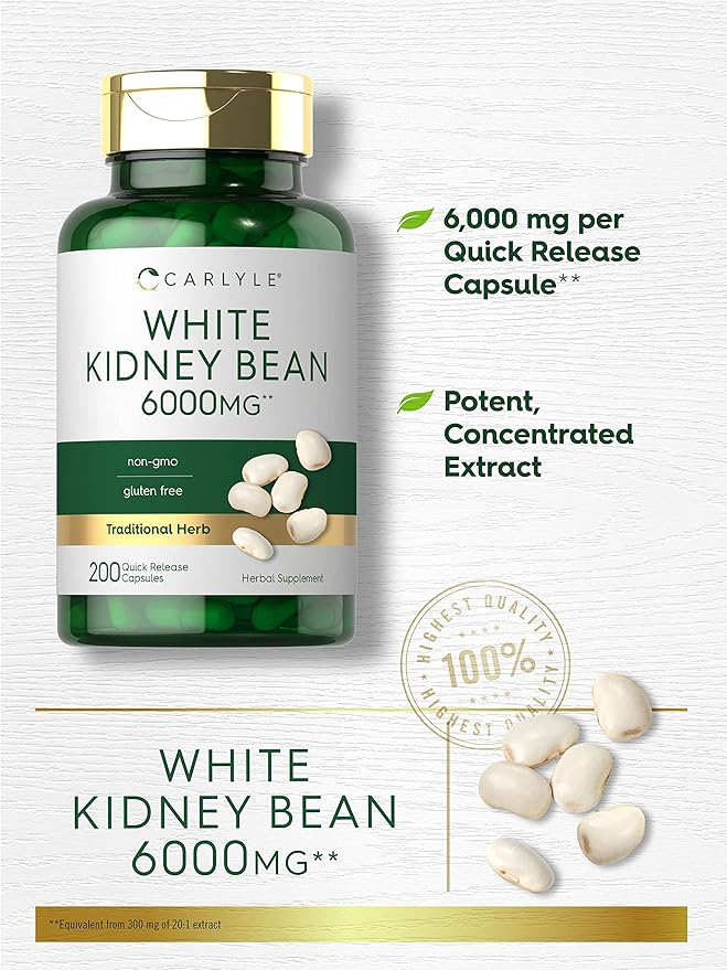 Carlyle White Kidney Bean 6000mg | 200 Count