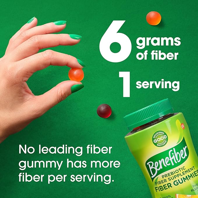 Benefiber Prebiotic Fiber Supplement Gummies 81 Count