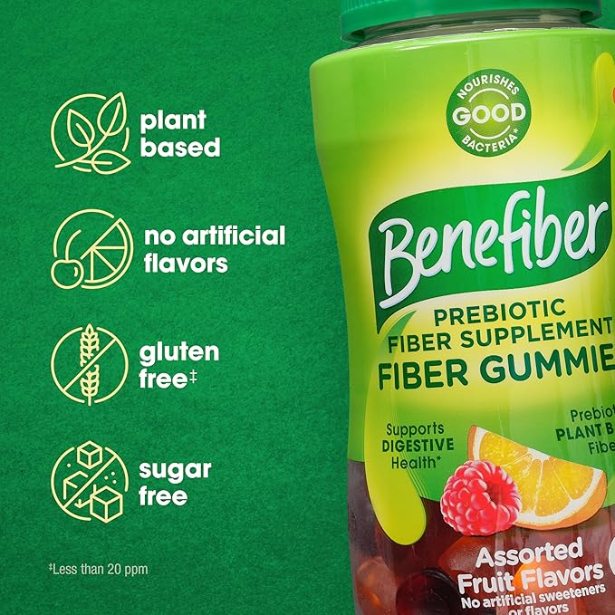 Benefiber Prebiotic Fiber Supplement Gummies 81 Count