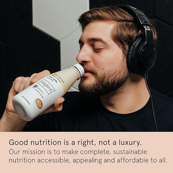 Soylent Complete Coffee Meal Replacement Shake, 20g Vegan 1g Sugar, 14oz (12 (12 Pack)