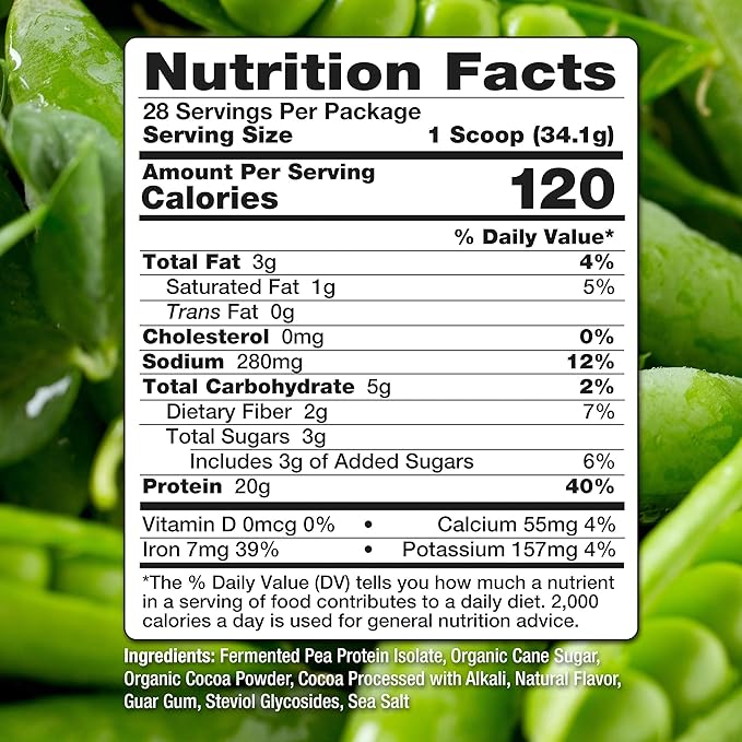 2.11 LB 100% Pea Protein Powder