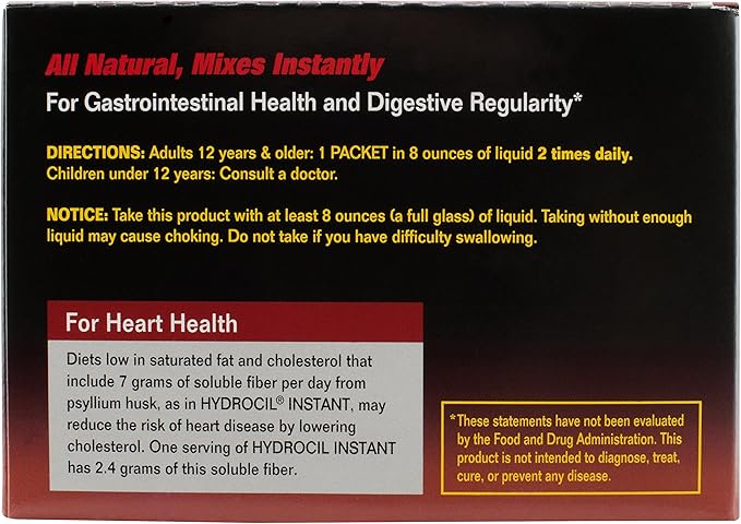 Dietary Fiber Supplement, Psyllium Husk Powder, 30 Single-Dose