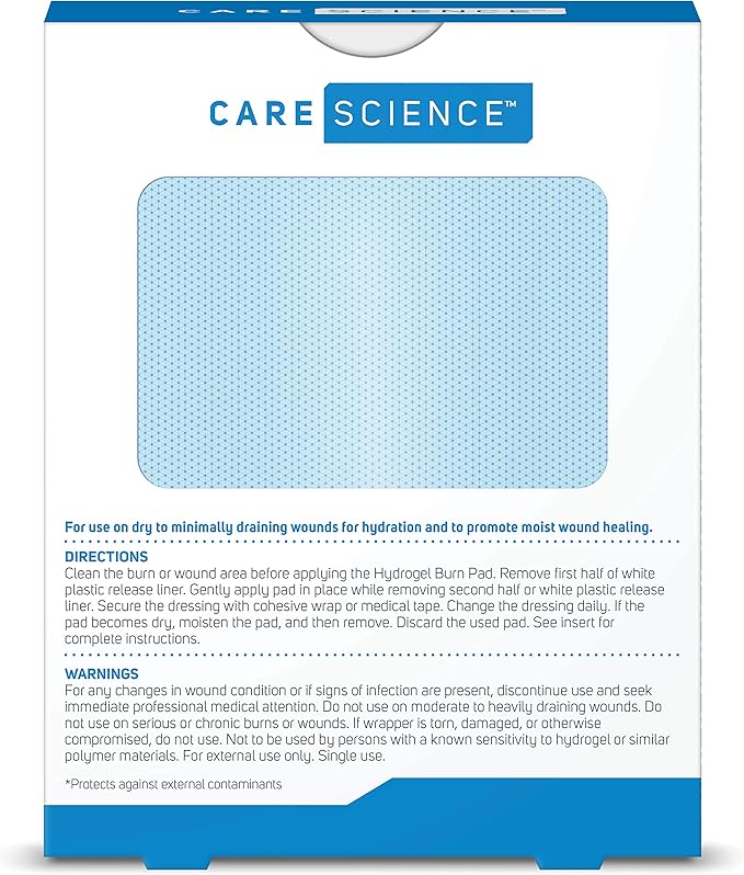 Care Science Hydrogel Sterile Burn Dressing 4 ct