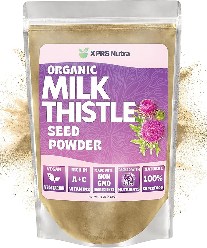 XPRS Nutra Organic Milk Thistle Seed Powder (16 Ounce)