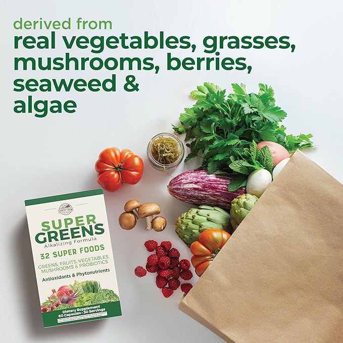 COUNTRY FARMS Super Greens Vegicaps, 32 60 Count, 30 Servings