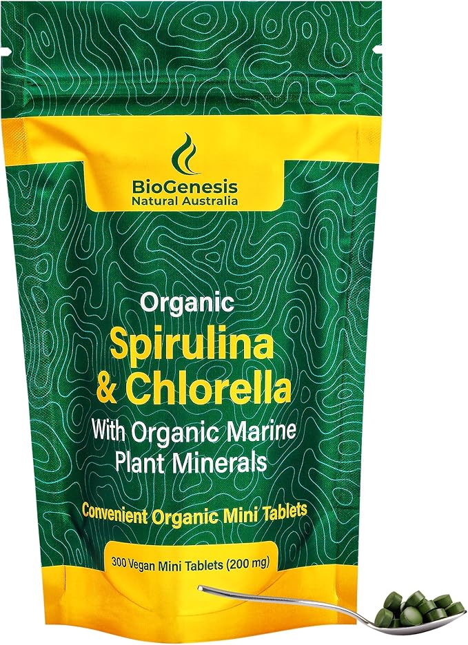 Organic Spirulina & Chlorella + Marine (200 mg) (300)