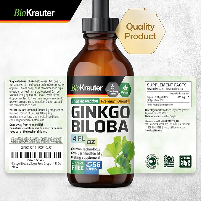 Ginkgo Biloba Extract 4 Fl