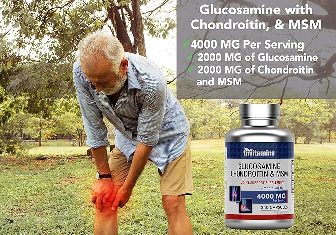 Glucosamine, Chondroitin, & MSM (4000 MG 240 Capsules)