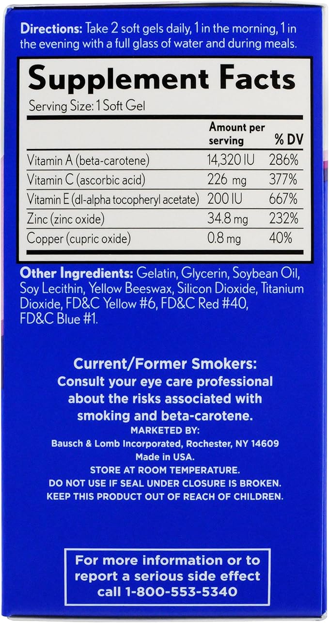 PreserVision Eye Vitamin & Mineral Supplement, 120 Count 1) Packaging