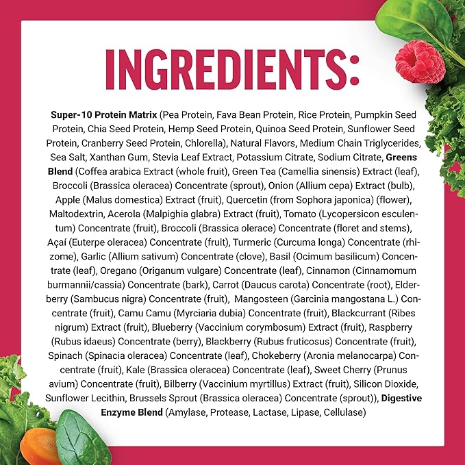 FORCE FACTOR Vegan Plant Protein, Plant-Based 20g Plant 20 Servings