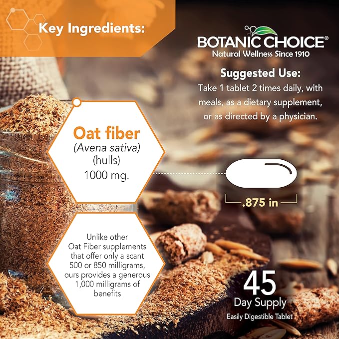 Botanic Choice Oat Fiber 90 Tablets (1000mg)