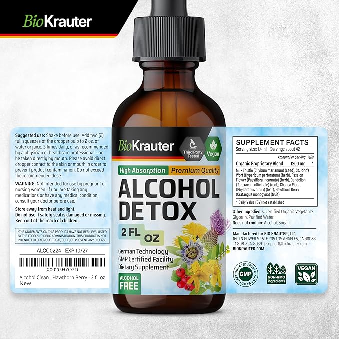 Alcohol Detox Tincture 2 Fl.Oz.