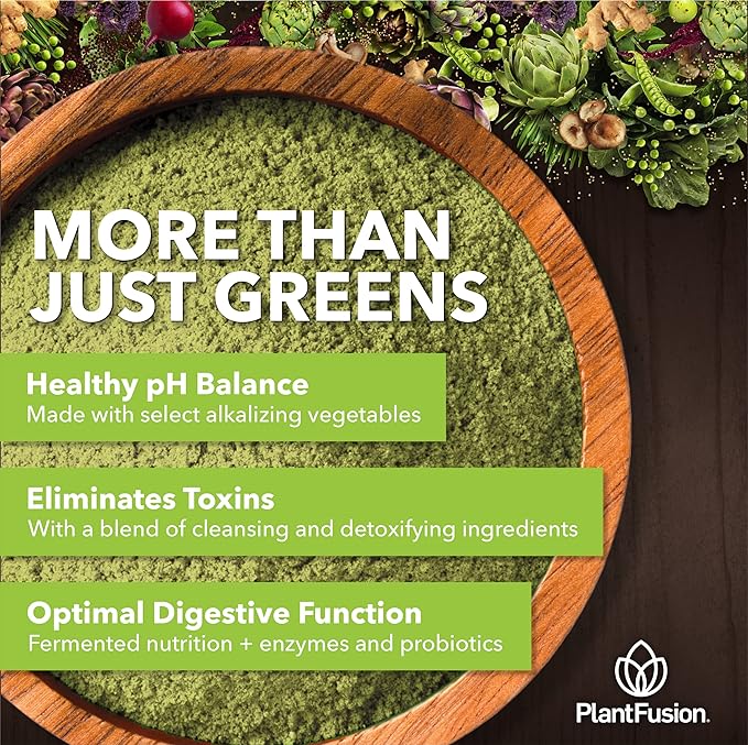 PlantFusion Alkalizing Super Greens Powder 8.46 oz 30 Servings
