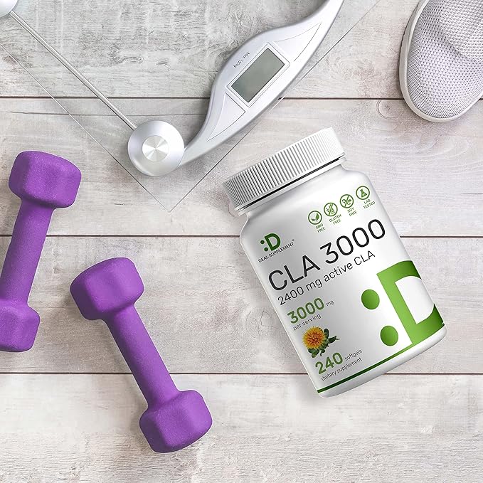 Ultra Strength CLA 3000mg | 240 Softgels, Active Conjugated Linoleic Acid from Safflower Oil