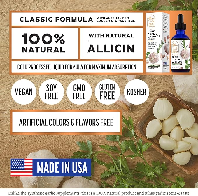 Pure Garlic Extract with Allicin Classic (2 fl