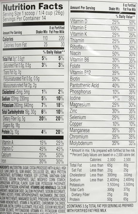 Slimfast Original Meal Replacement Shake Mix, 12.83 Ounce
