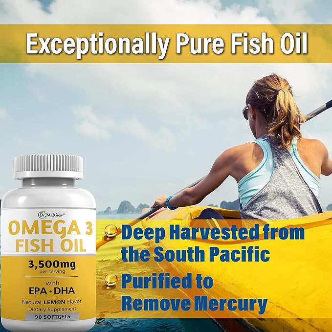 Omega 3 Fatty Acid Supplements. Burpless 3000mg High 3 Supplements 3 Capsules.