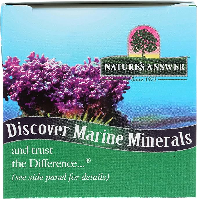 Nature's Answer Marine Based Magnesium, Super Concentrated 500mg | Plant Based | Red Algae & Seawater Derived | Alcohol-Free & Gluten-Free | Vegetarian Capsules 90ct