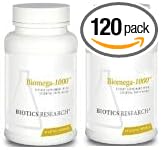 BIOTICS Research Biomega-1000 ™ Omega-3 Fish (2 Pack)
