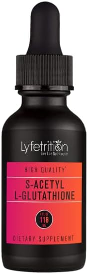 S-Acetyl L-Glutathione 98mg, 4 Oz Liquid, 220 Servings,