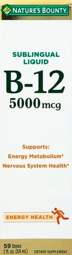 Nature's Bounty Vitamin B12 5000 Mcg 2 Fl (1 Count)
