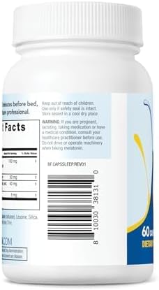 Bariatric Fusion Sleep Support | Vegan Sleep Supplement with Melatonin and Ashwagandha | Bariatric Vitamin for Adults* | Gluten, Dairy and Soy Free | Non-GMO | 60 Capsules