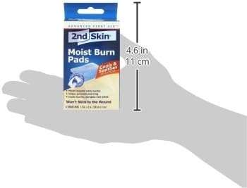 Spenco 2nd Skin Moist Burn Pads, (1.5 x 2 Inches), 6-Count