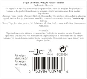 Solgar Ubiquinol 200 mg (Reduced CoQ-10), 30 Softgels Q10 - 30 Servings