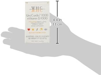 UnoCardio 1000 Fish Oil, 1300 mg Omega-3 (1180 (1180 mg), 665 mg 445 mg 25 mcg (1000 IU) D3 per 60 softgels