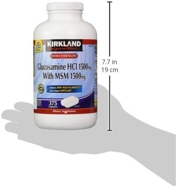 Kirkland Signature Glucosamine with MSM, 375 (2 Pack)