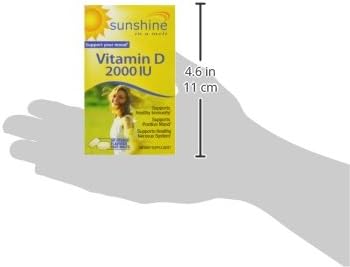 Sunshine Vitamin D 2,000 IU Quick 60 Servings