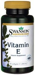 Swanson Vitamin E 1000 Iu 1000 (450 Milligrams) 60 Sgels