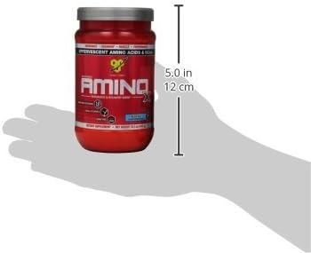 BSN Amino X Muscle Recovery & Endurance Powder with BCAAs, Intra Workout Support, 10 Grams of Amino Acids, Keto Friendly, Caffeine Free, Flavor: Blue Raz, 30 Servings (Packaging May Vary)