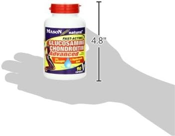 MASON NATURAL Glucosamine Chondroitin, Dietary Supplement Supports Joint, Bone & Cartilage Health, Promotes Flexibility and Helps Provide Pain Relief for Stiff Joints, White, 90 Count