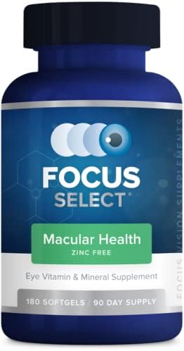 Focus Vitamins | Focus Select Zinc 180 Softgel AREDS2 Based