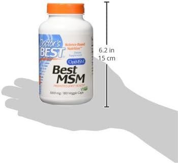 Doctor's Best MSM with OptiMSM, Joint 1000 mg, 180 Veggie