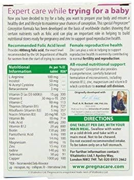 Vitabiotics (2 Pack) - Pregnacare Conception 30's 2 Pack Bundle